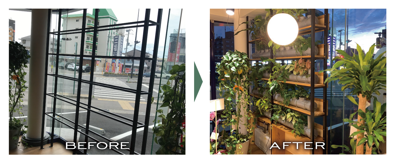 ハウスドゥ 松山国道11号店様 緑化実績